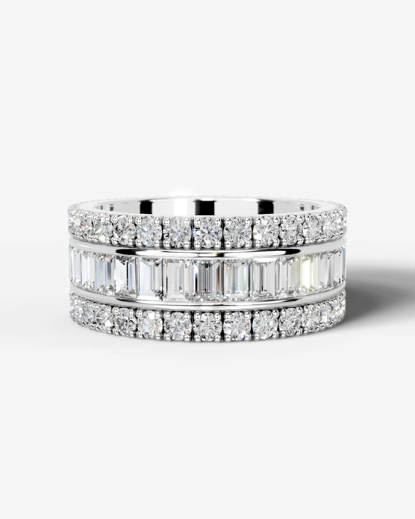 Paige Lab Grown Baguette Diamond Wedding Ring - Platinum - 4ct