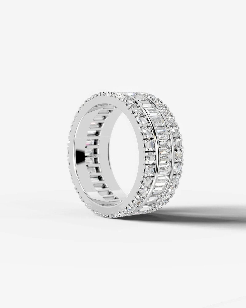 Paige Lab Grown Baguette Diamond Wedding Ring - Platinum
