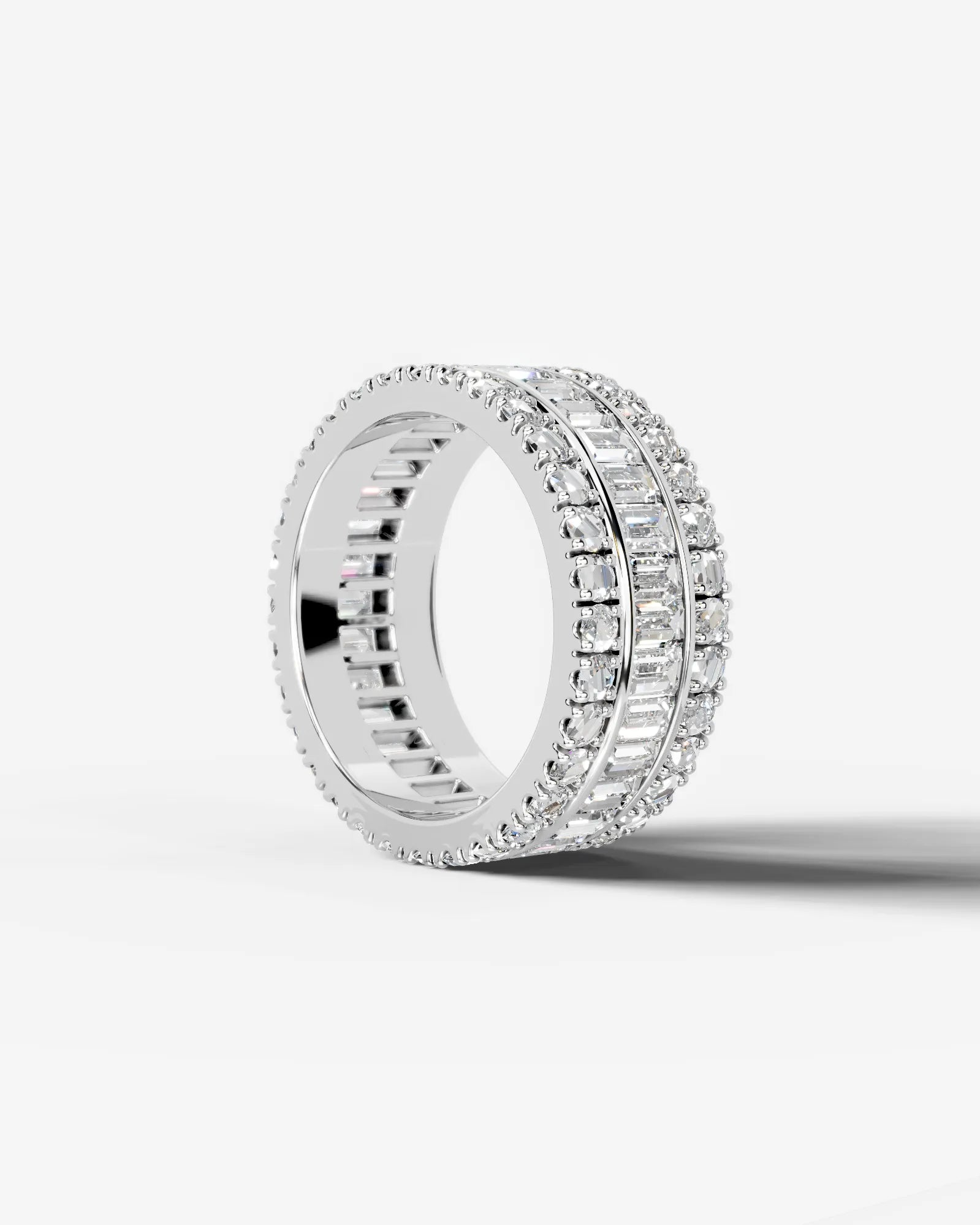 Paige Lab Grown Baguette Diamond Wedding Ring - Platinum - 6ct