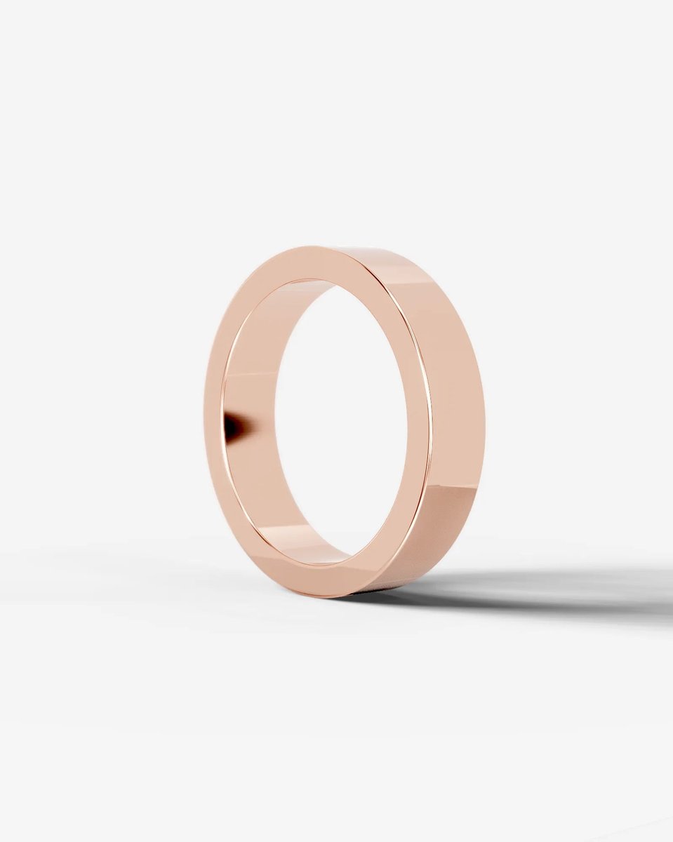Peter Wedding Band Lab Grown R Diamond Wedding Ring - Rose Gold