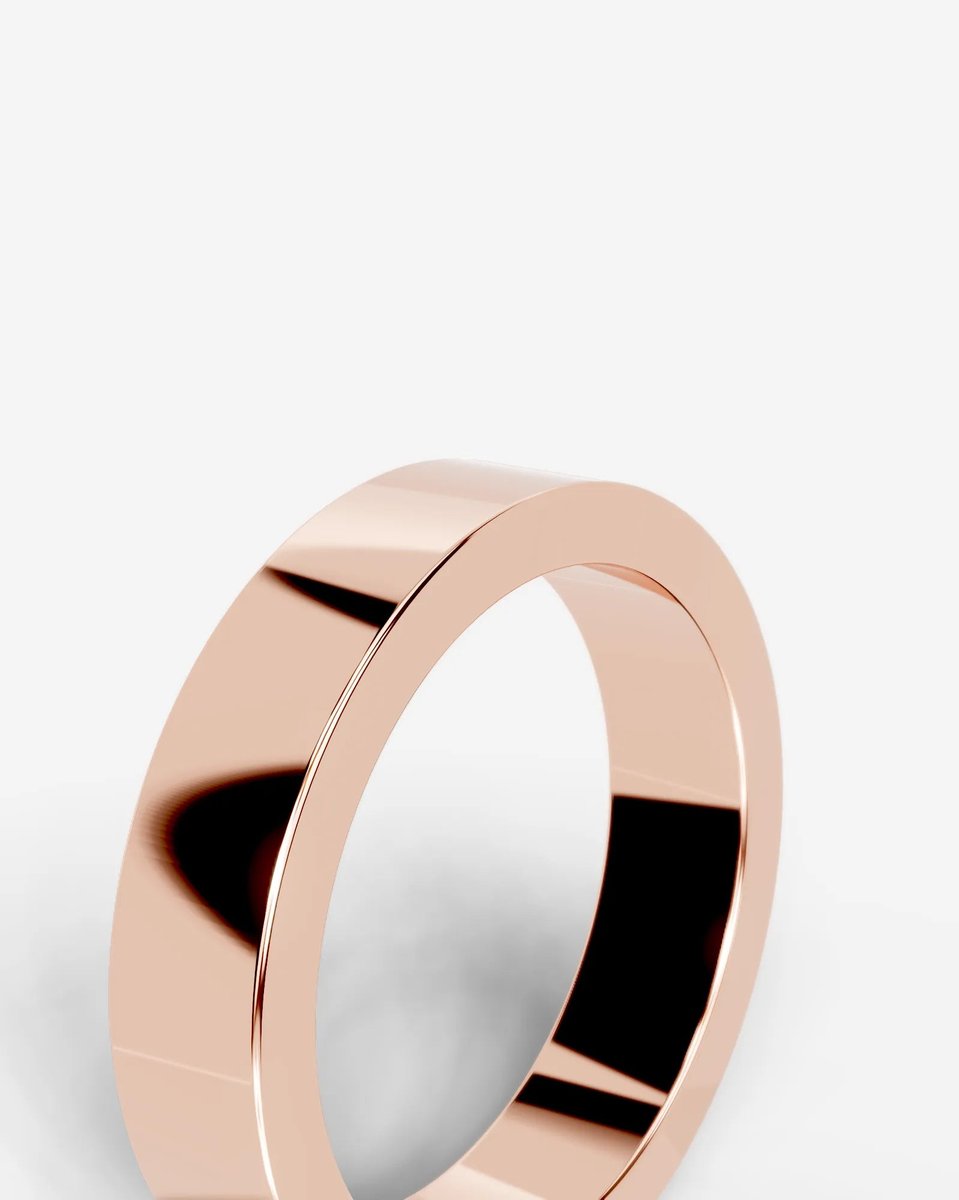 Peter Wedding Band Lab Grown R Diamond Wedding Ring - Rose Gold