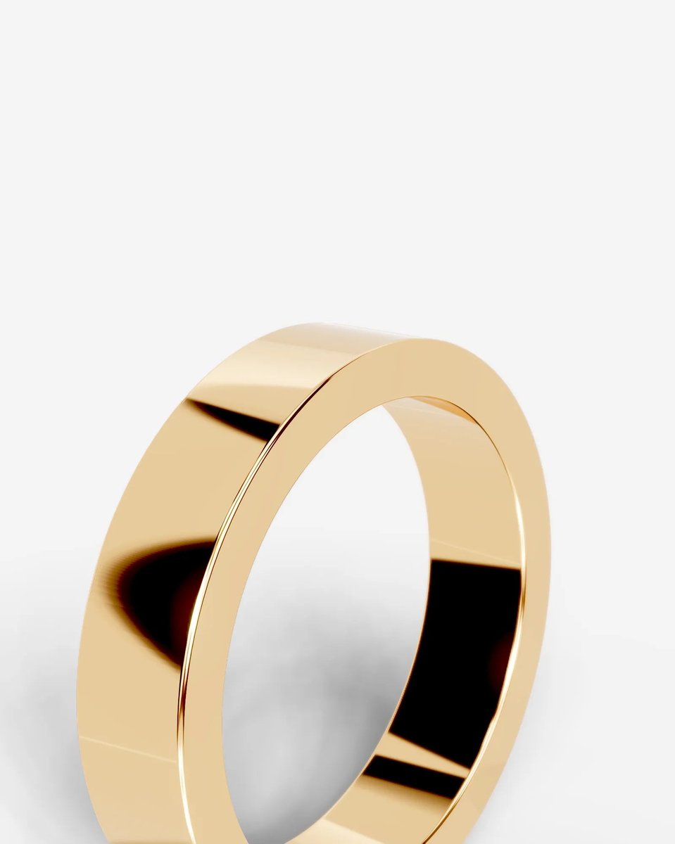 Peter Wedding Band Lab Grown Y Diamond Wedding Ring - Yellow Gold