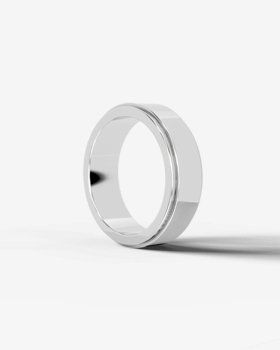 Pierre Wedding Band Lab Grown Diamond Wedding Ring - Platinum