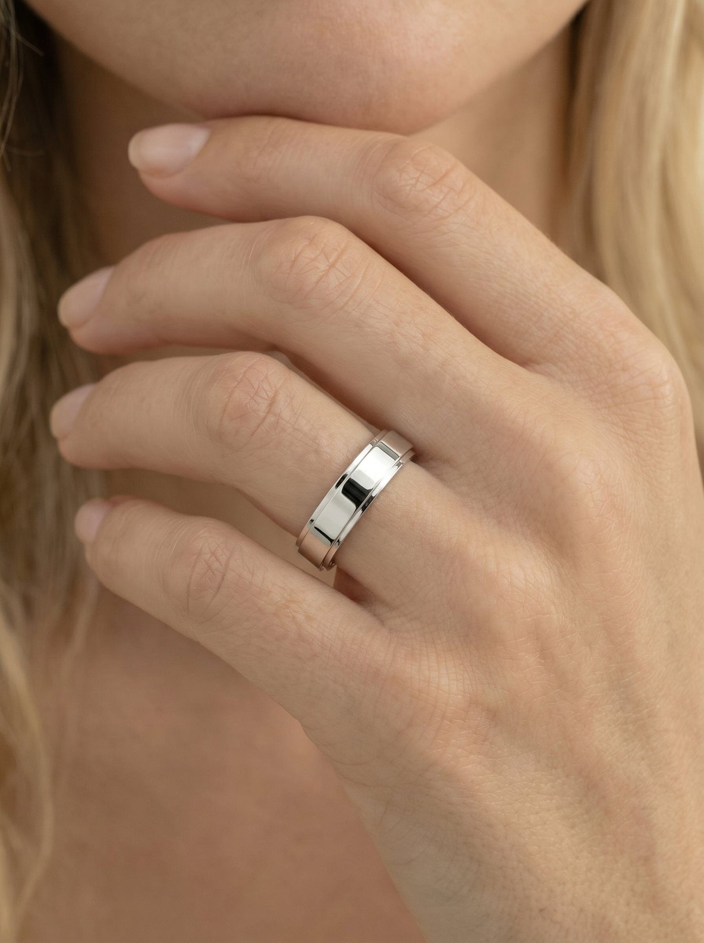 Pierre Wedding Band Lab Grown W Diamond Wedding Ring - White Gold