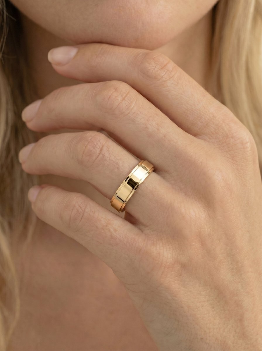 Pierre Wedding Band Lab Grown Y Diamond Wedding Ring - Yellow Gold