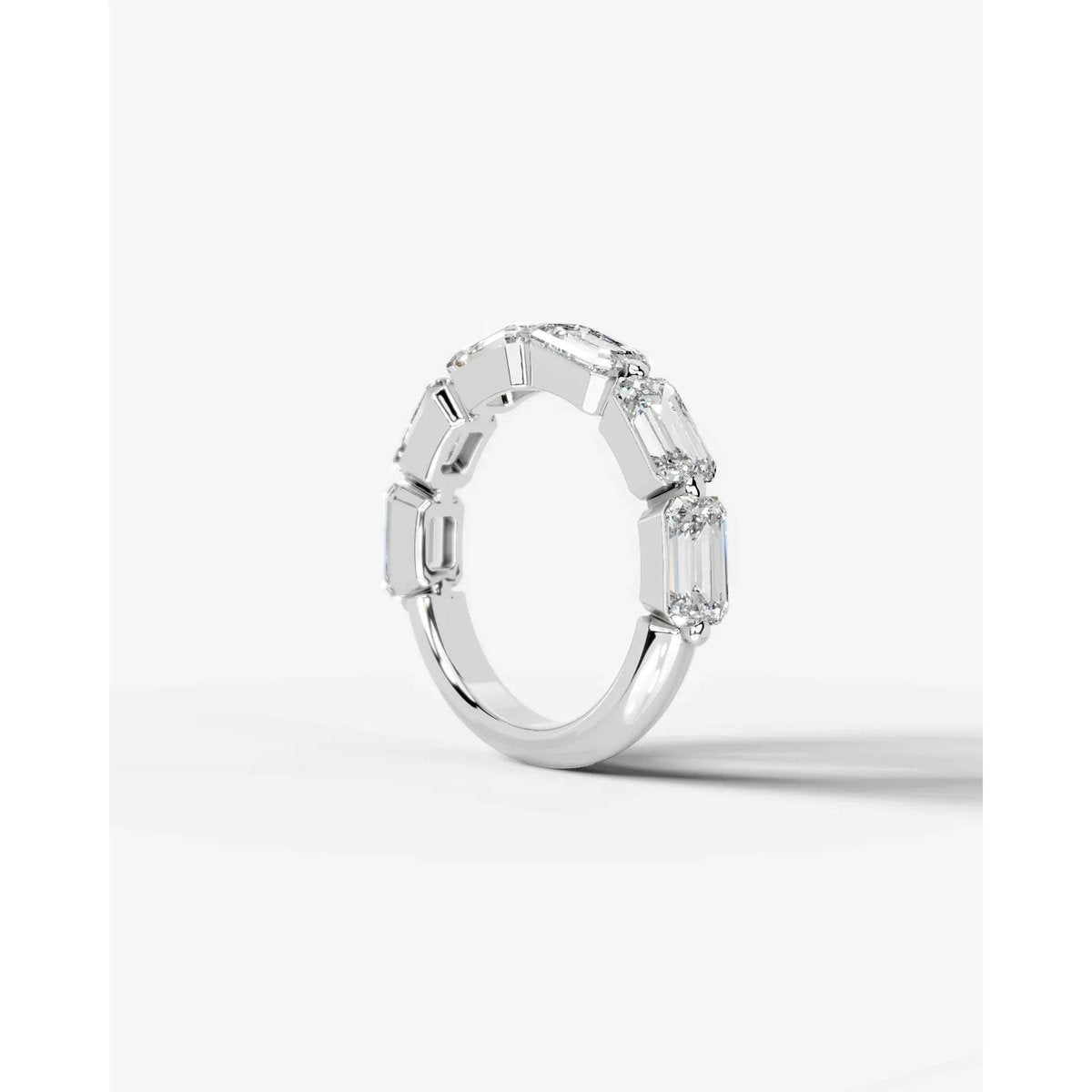 Quisha Lab Grown Emerald Diamond Wedding Ring - Platinum