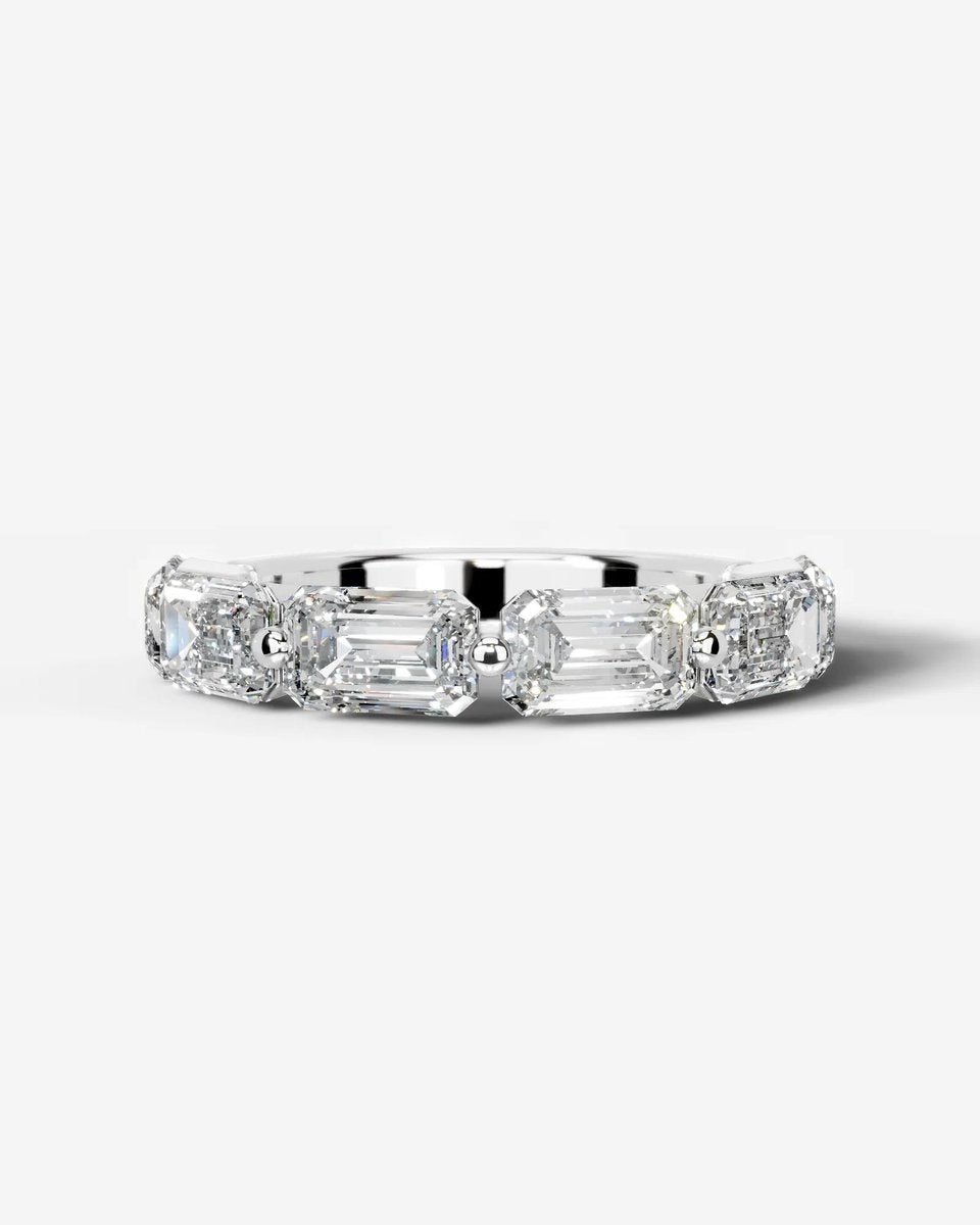 Quisha Lab Grown Emerald Diamond Wedding Ring - Platinum