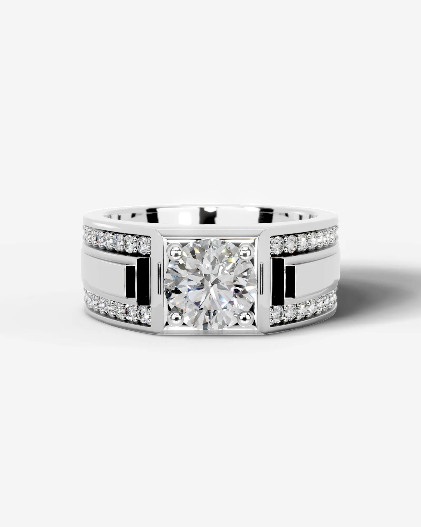 Raquel  Round Lab Grown Round Diamond Wedding Ring - White Gold - 18K - 6ct
