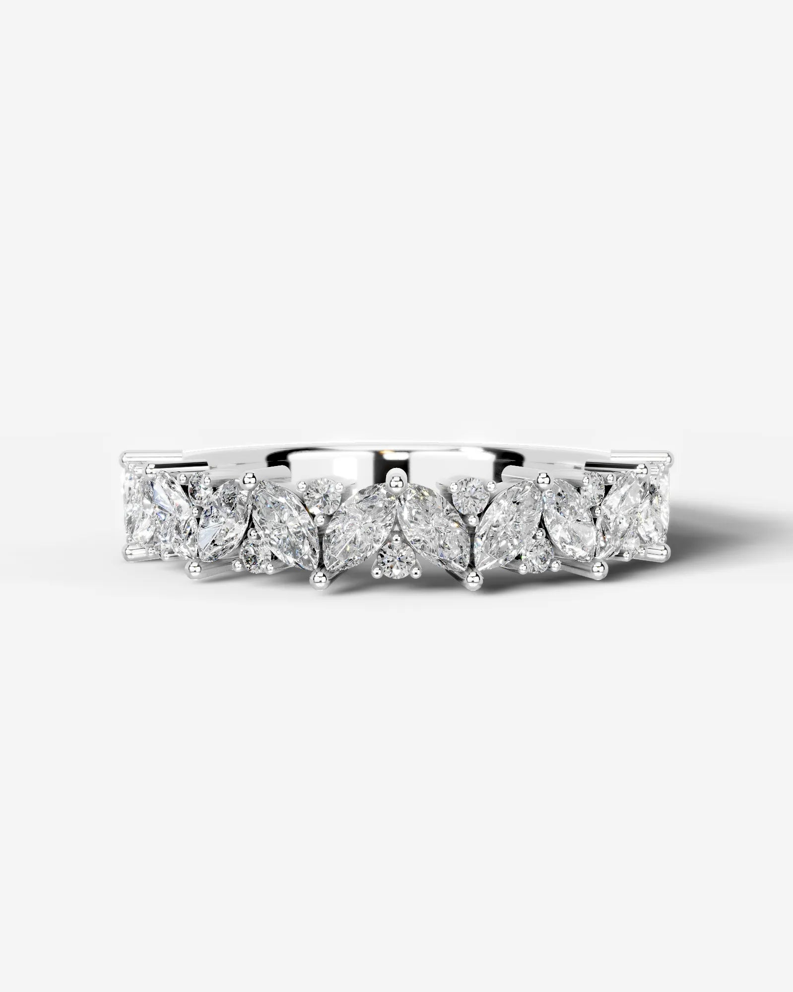 Regina Lab Grown Marquise Diamond Wedding Ring - Platinum - 4ct