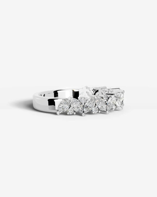 Regina Lab Grown Marquise Diamond Wedding Ring - Platinum