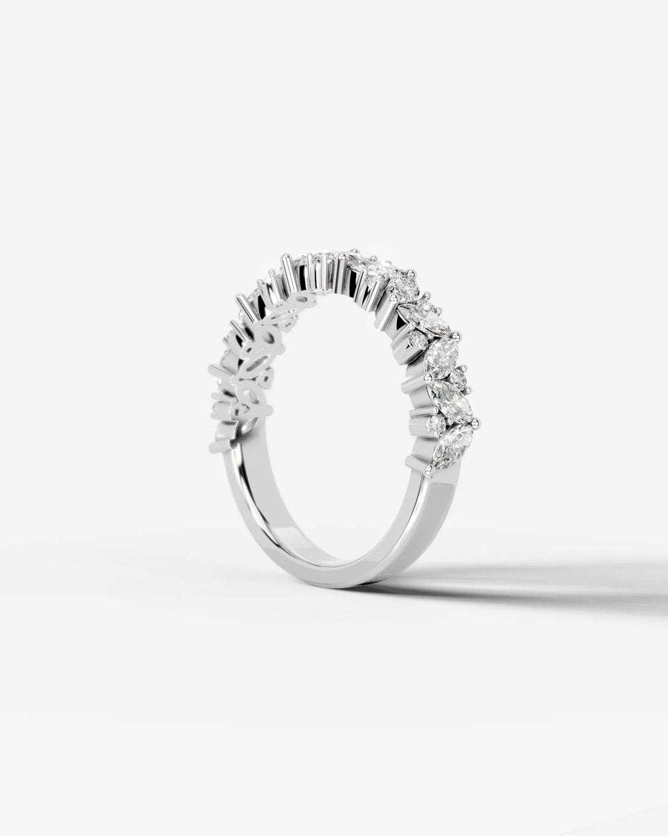 Regina Lab Grown Marquise Diamond Wedding Ring - Platinum