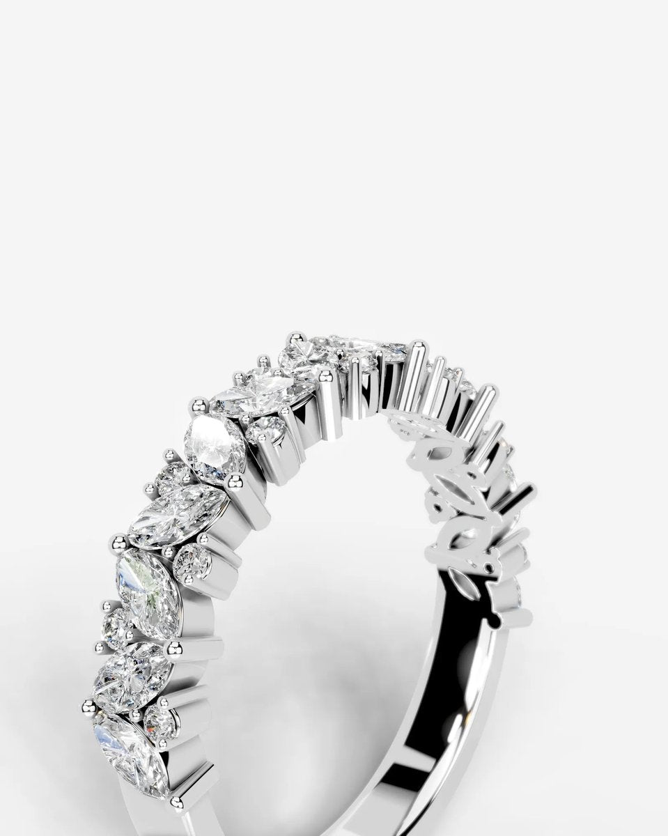 Regina Lab Grown Marquise Diamond Wedding Ring - Platinum