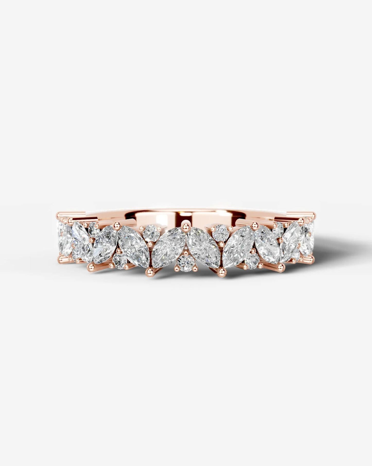 Regina Lab Grown Marquise Diamond Wedding Ring - Rose Gold - 18K - 6ct