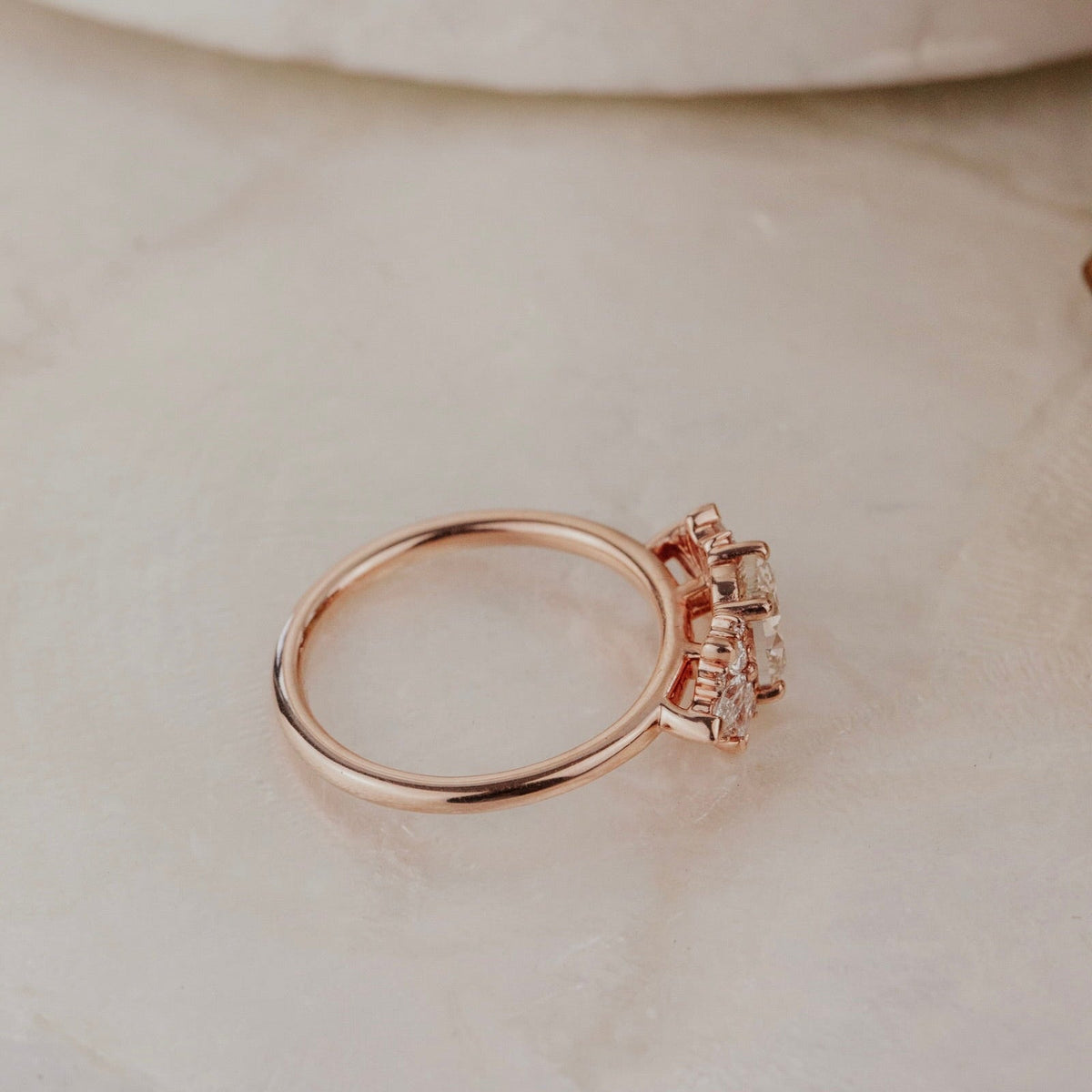 The Rita Oval Champagne Diamond Ring