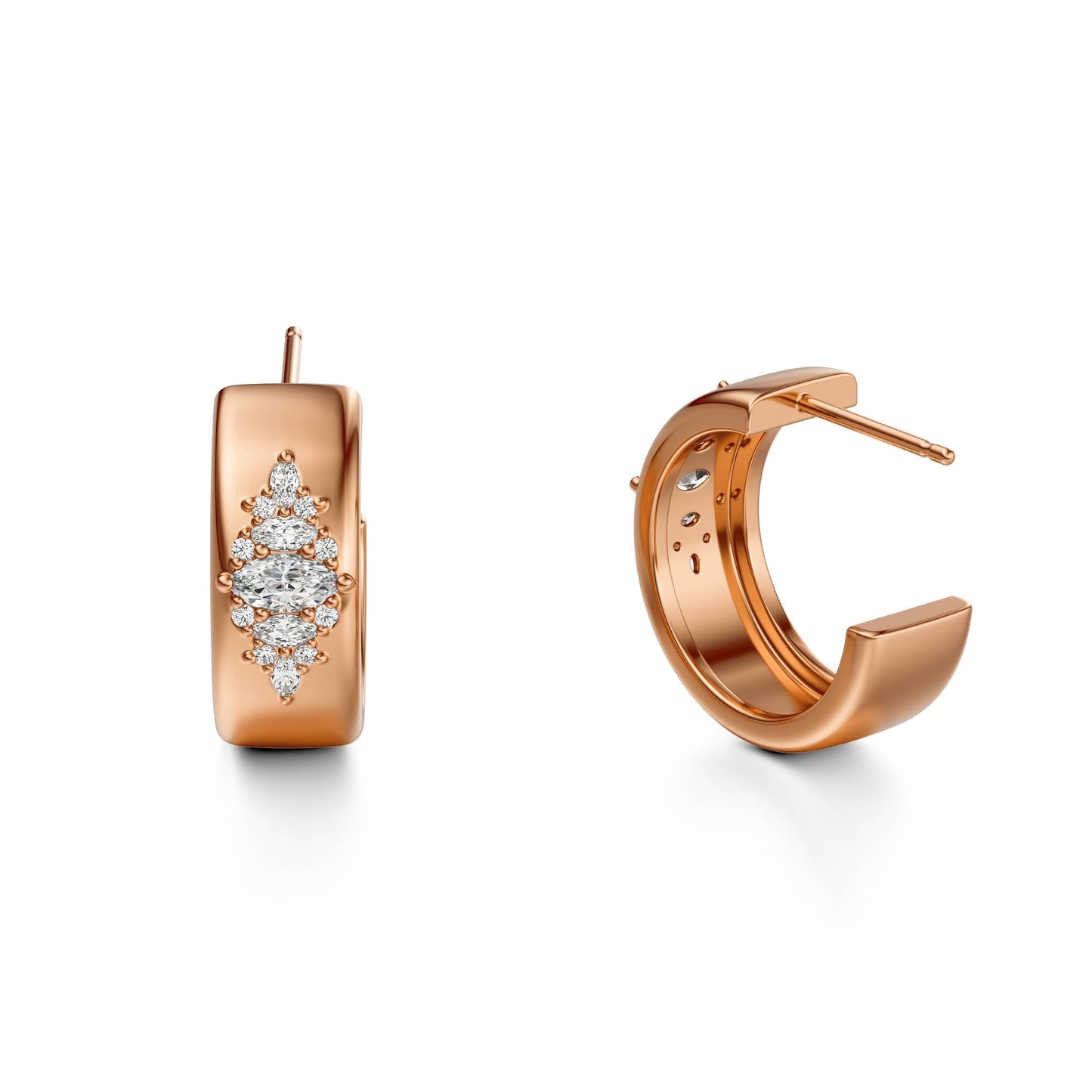 The Huggie Hoop Maeve Earrings