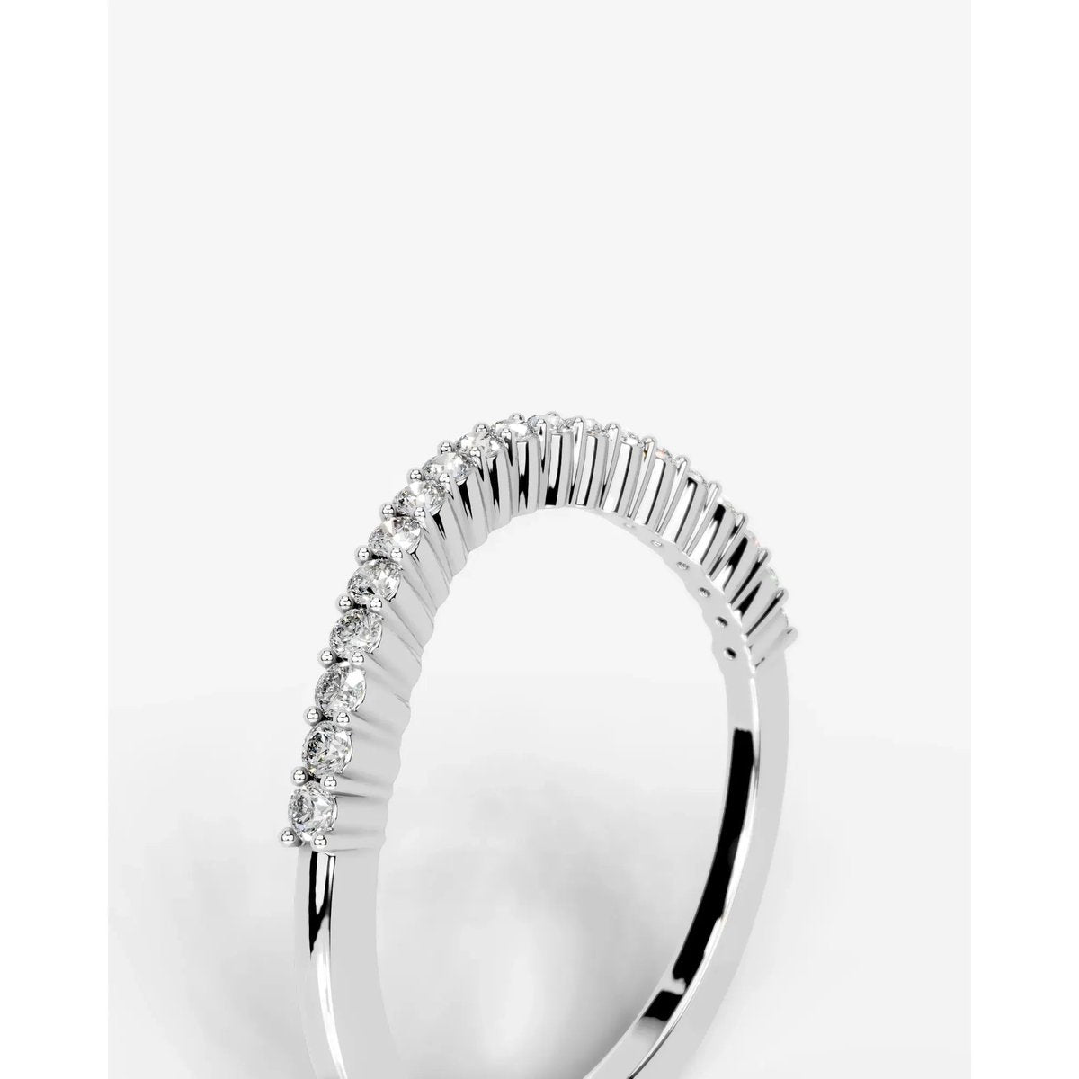 Rowan Lab Grown Round Diamond Wedding Ring - Platinum