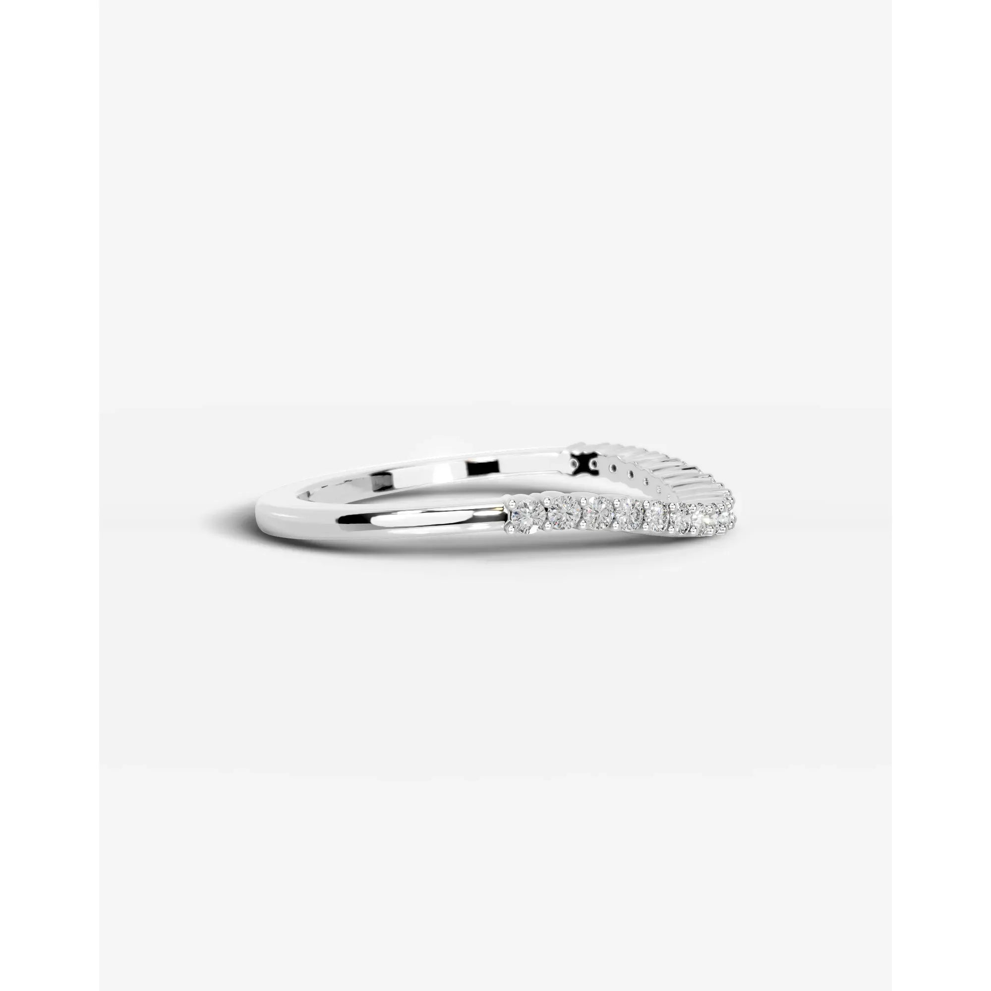 Rowan Lab Grown Round Diamond Wedding Ring - White Gold - 18K - 3ct