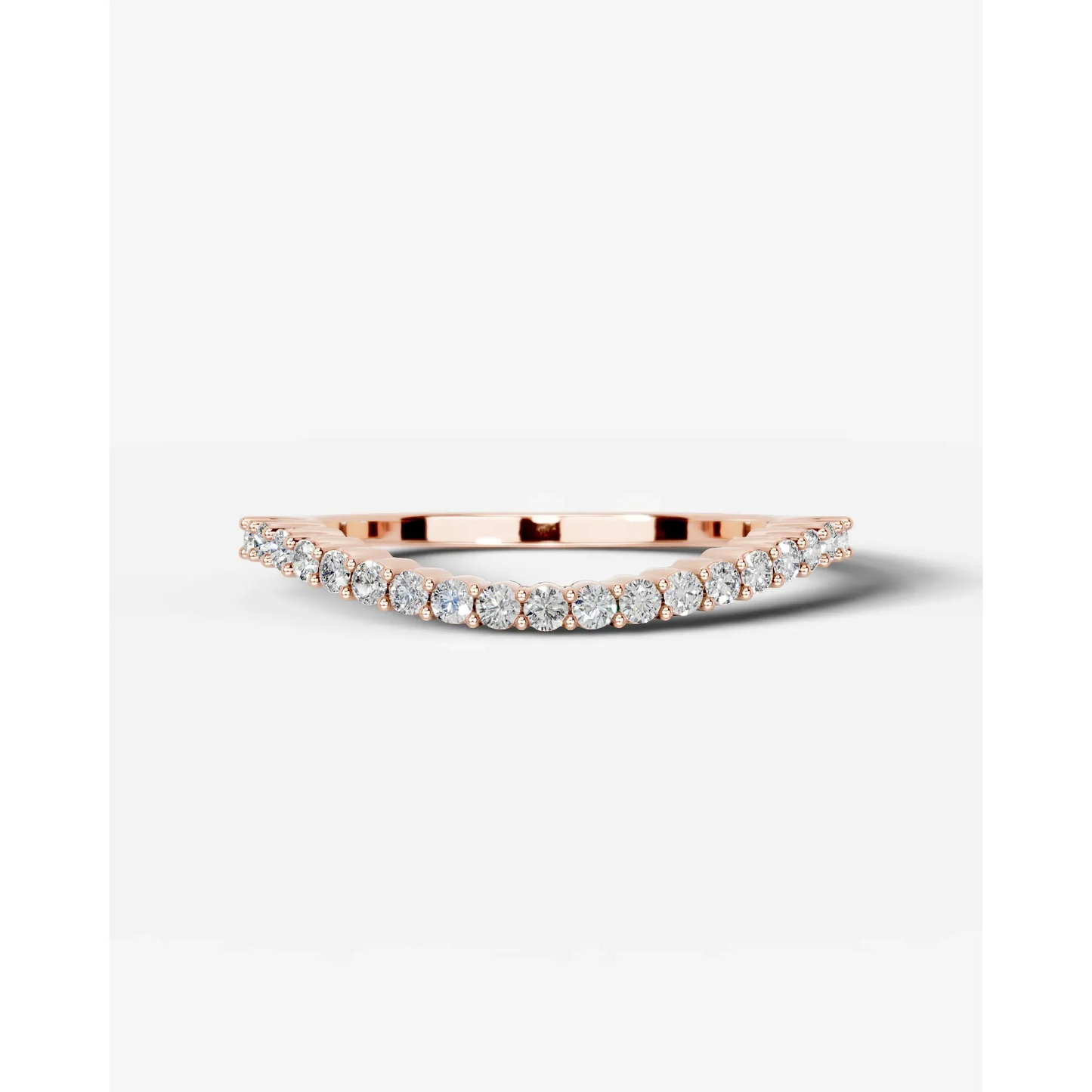 Rowan Lab Grown Round Diamond Wedding Ring - Rose Gold - 18K - 6ct