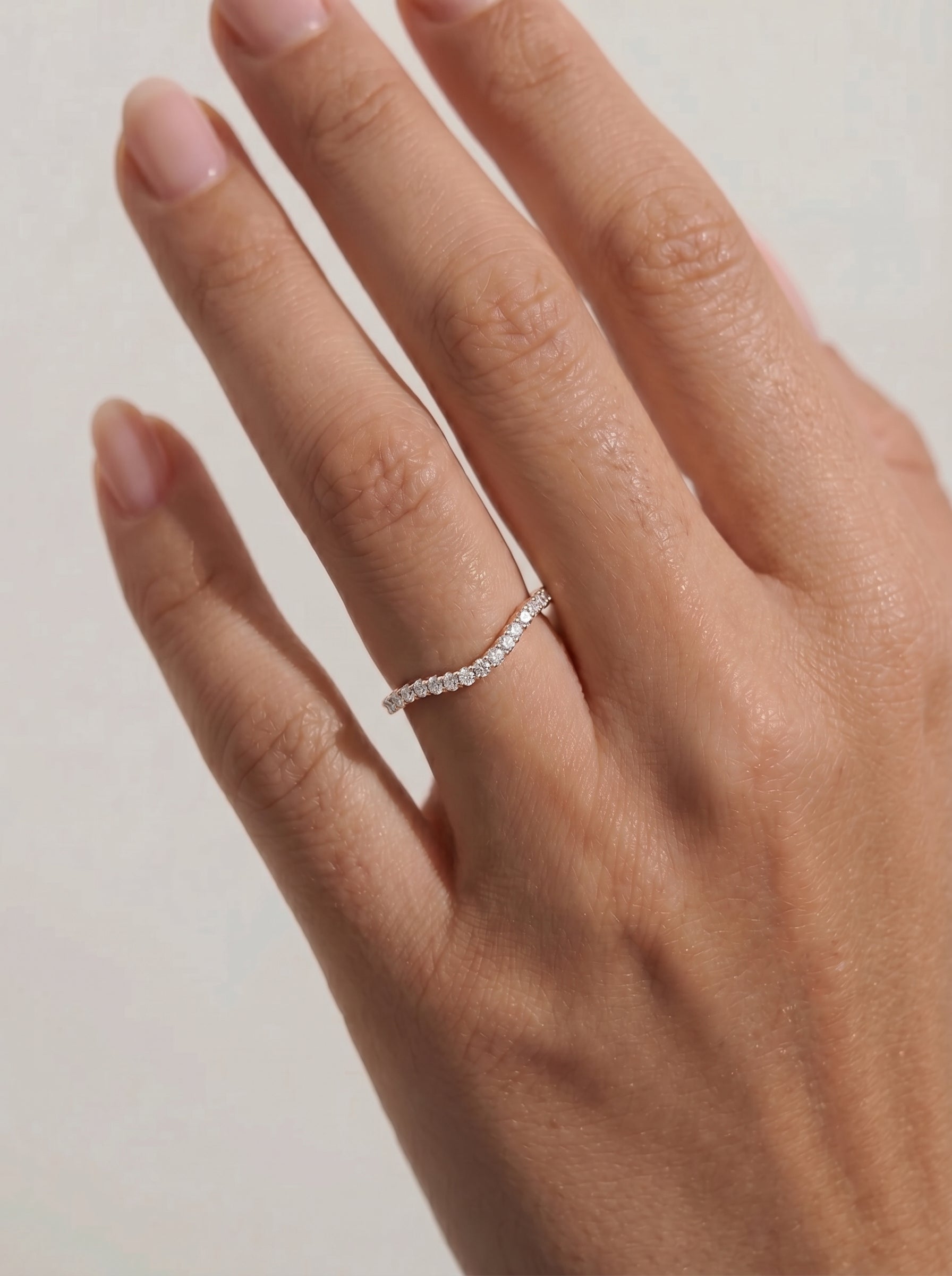 Rowan Lab Grown Round Diamond Wedding Ring - Rose Gold - 18K - 5ct