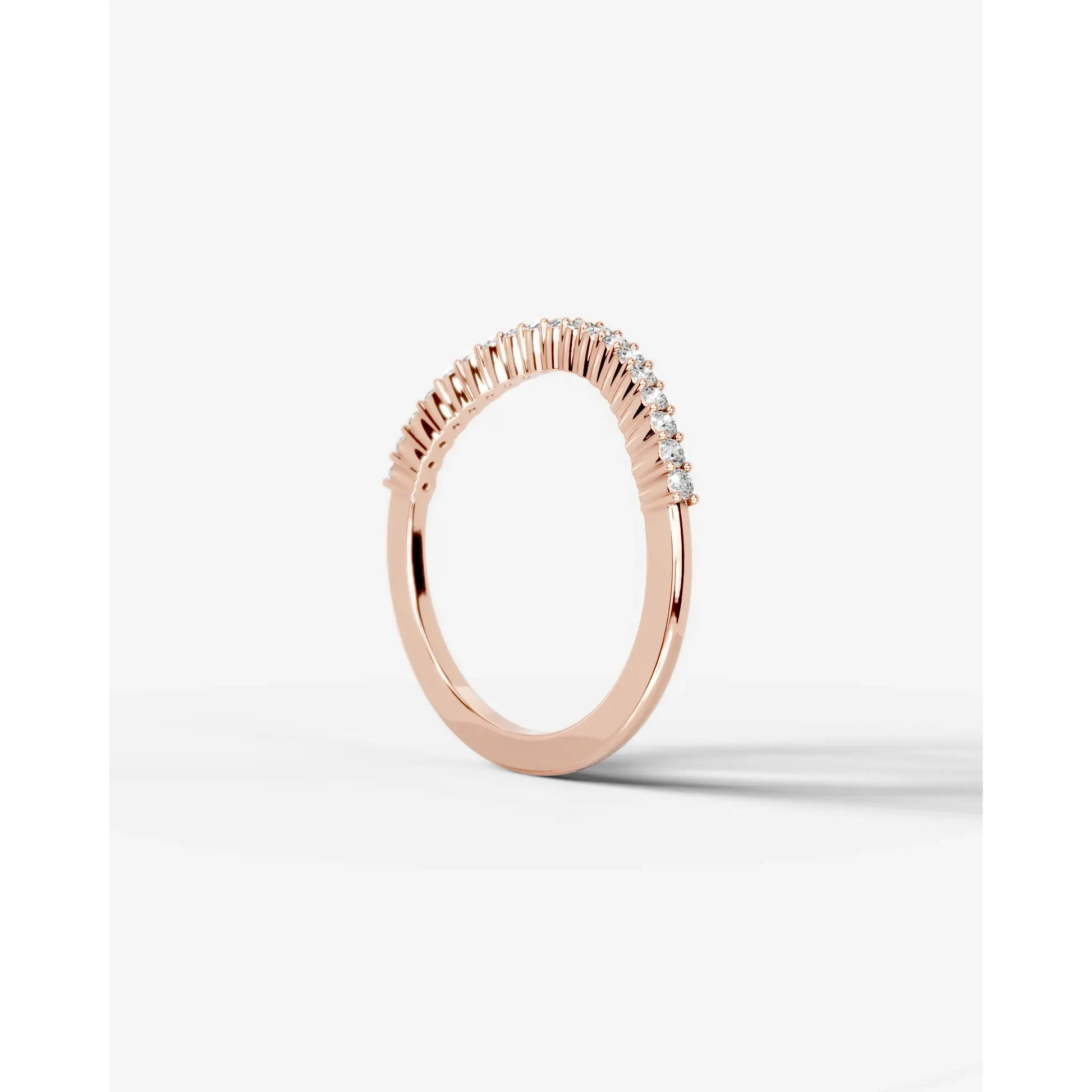 Rowan Lab Grown Round Diamond Wedding Ring - Rose Gold - 14K - 6ct