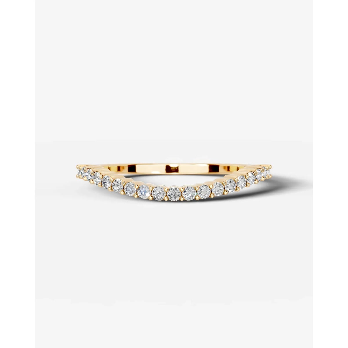 Rowan Lab Grown Round Diamond Wedding Ring - Yellow Gold