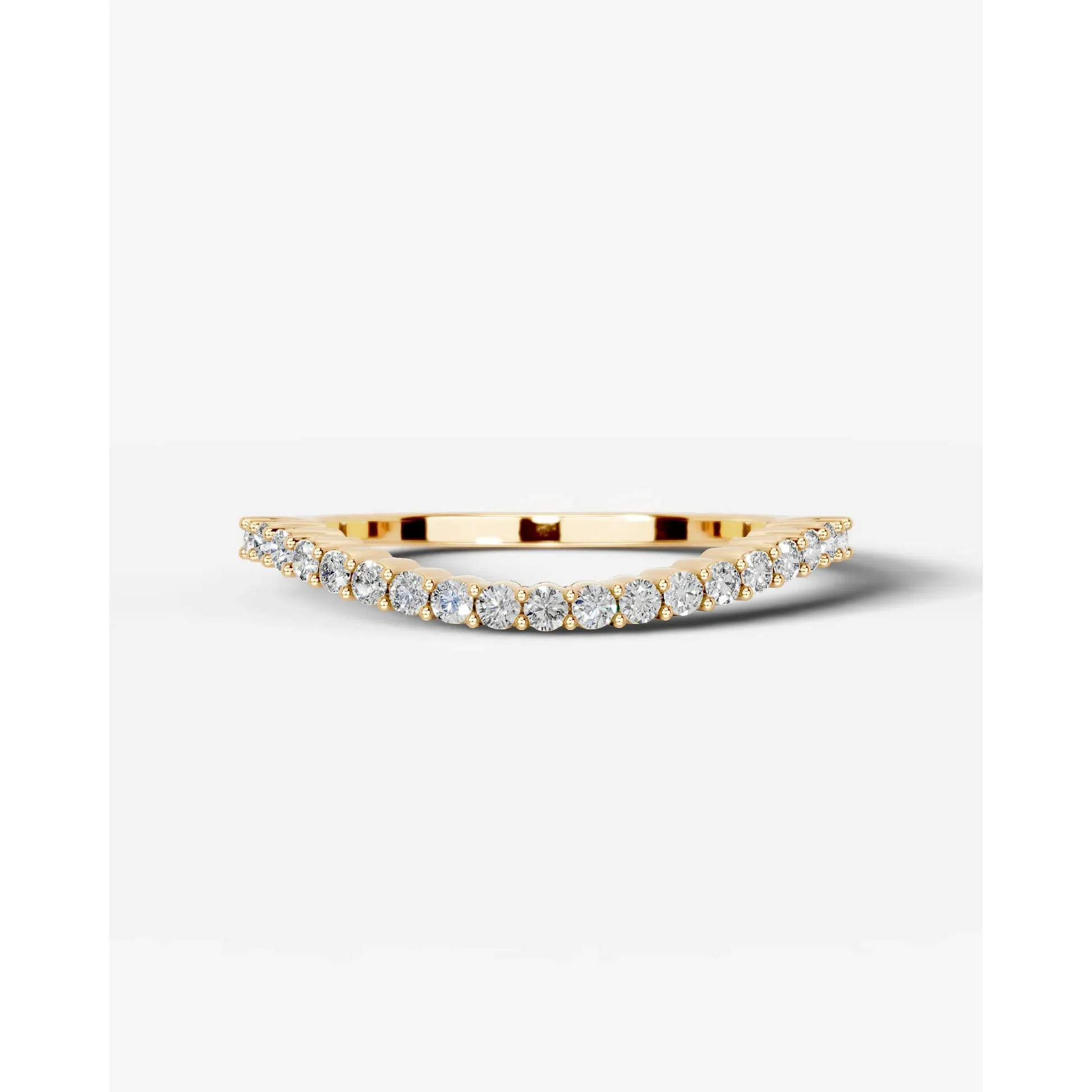 Rowan Lab Grown Round Diamond Wedding Ring - Yellow Gold - 18K - 6ct
