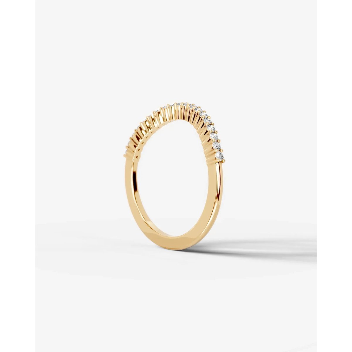 Rowan Lab Grown Round Diamond Wedding Ring - Yellow Gold