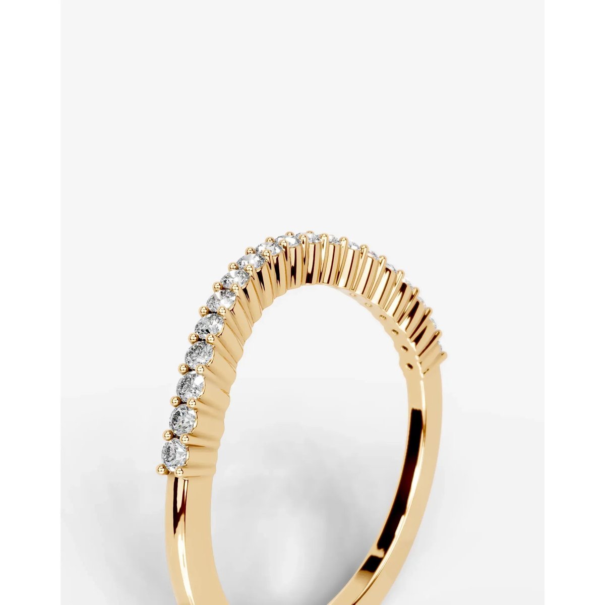 Rowan Lab Grown Round Diamond Wedding Ring - Yellow Gold