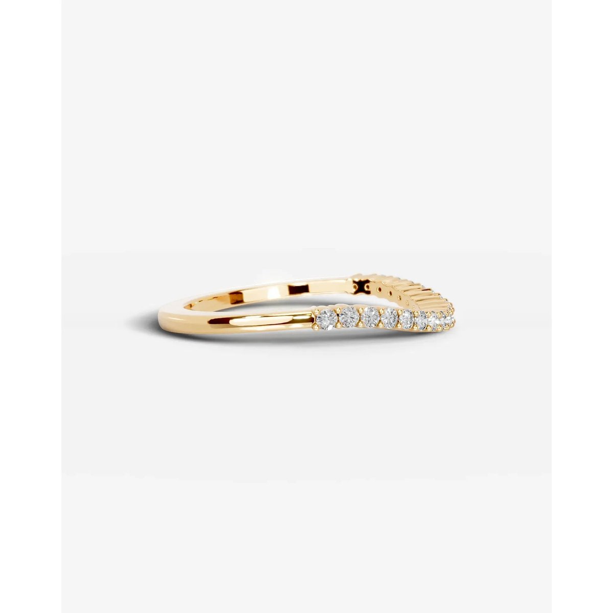 Rowan Lab Grown Round Diamond Wedding Ring - Yellow Gold