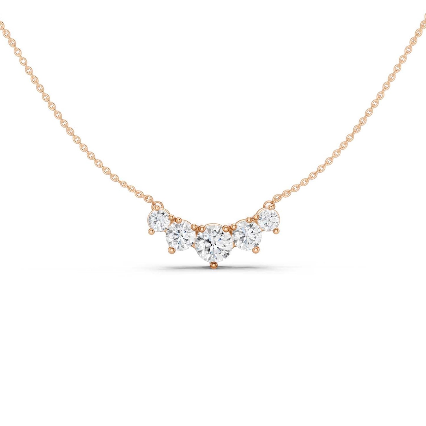5-Stone Diamond Necklace