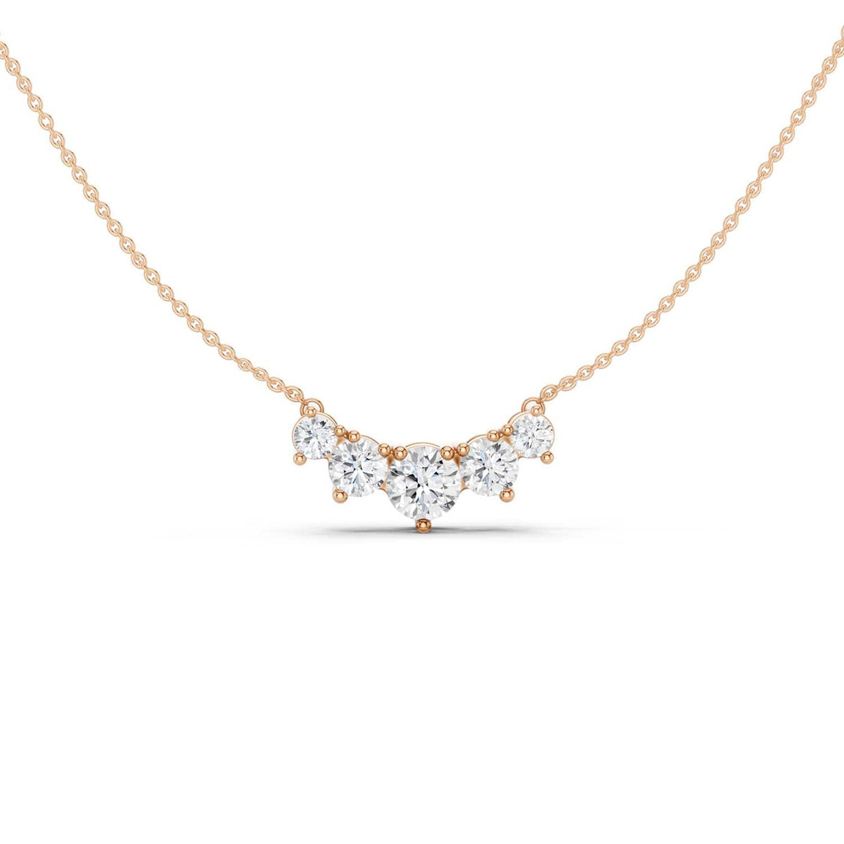 5-Stone Diamond Necklace