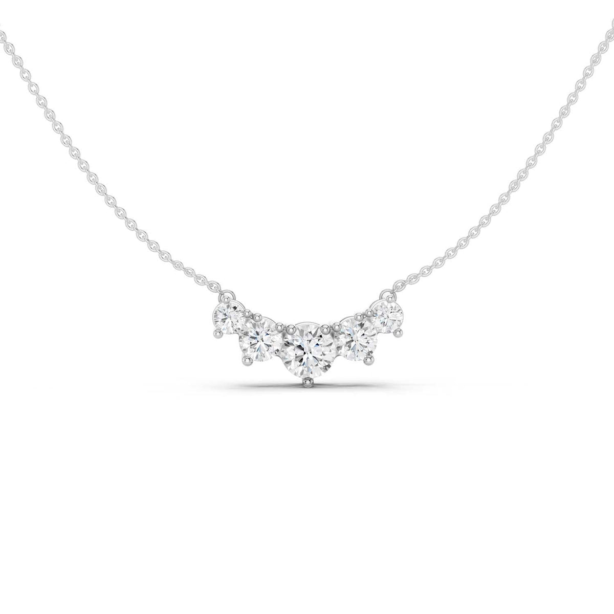 5-Stone Diamond Necklace