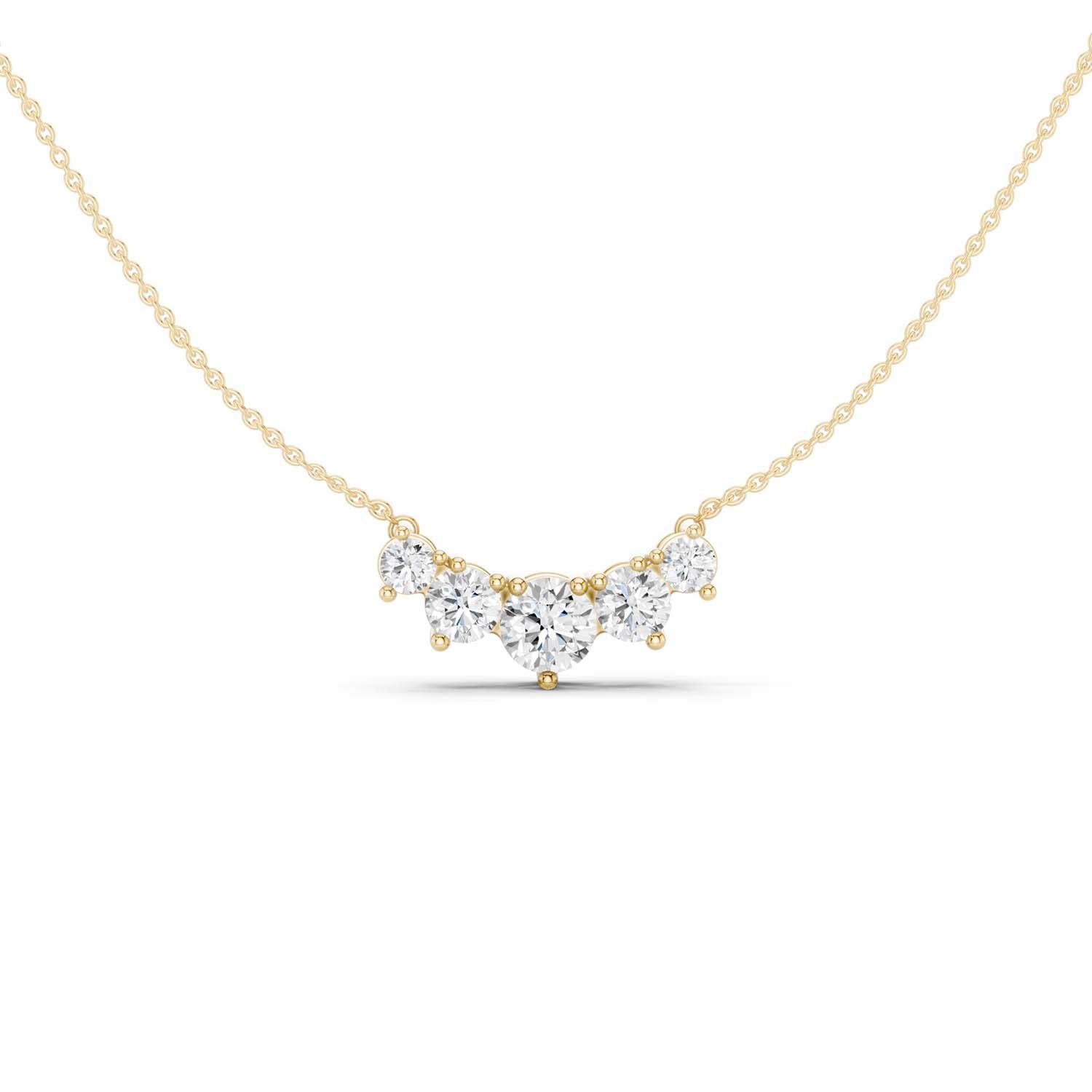 5-Stone Diamond Necklace