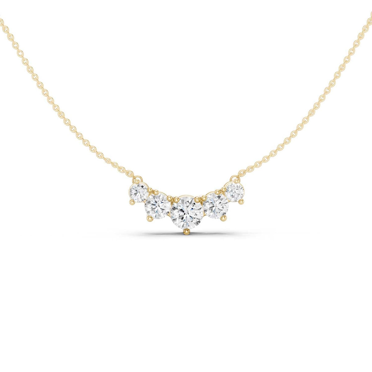5-Stone Diamond Necklace