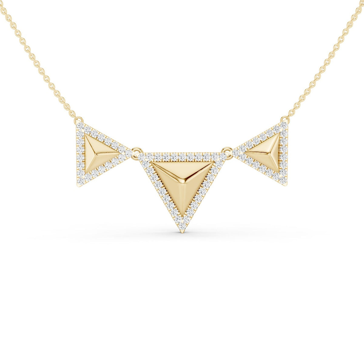 Pyramid Trois Pendant Necklace
