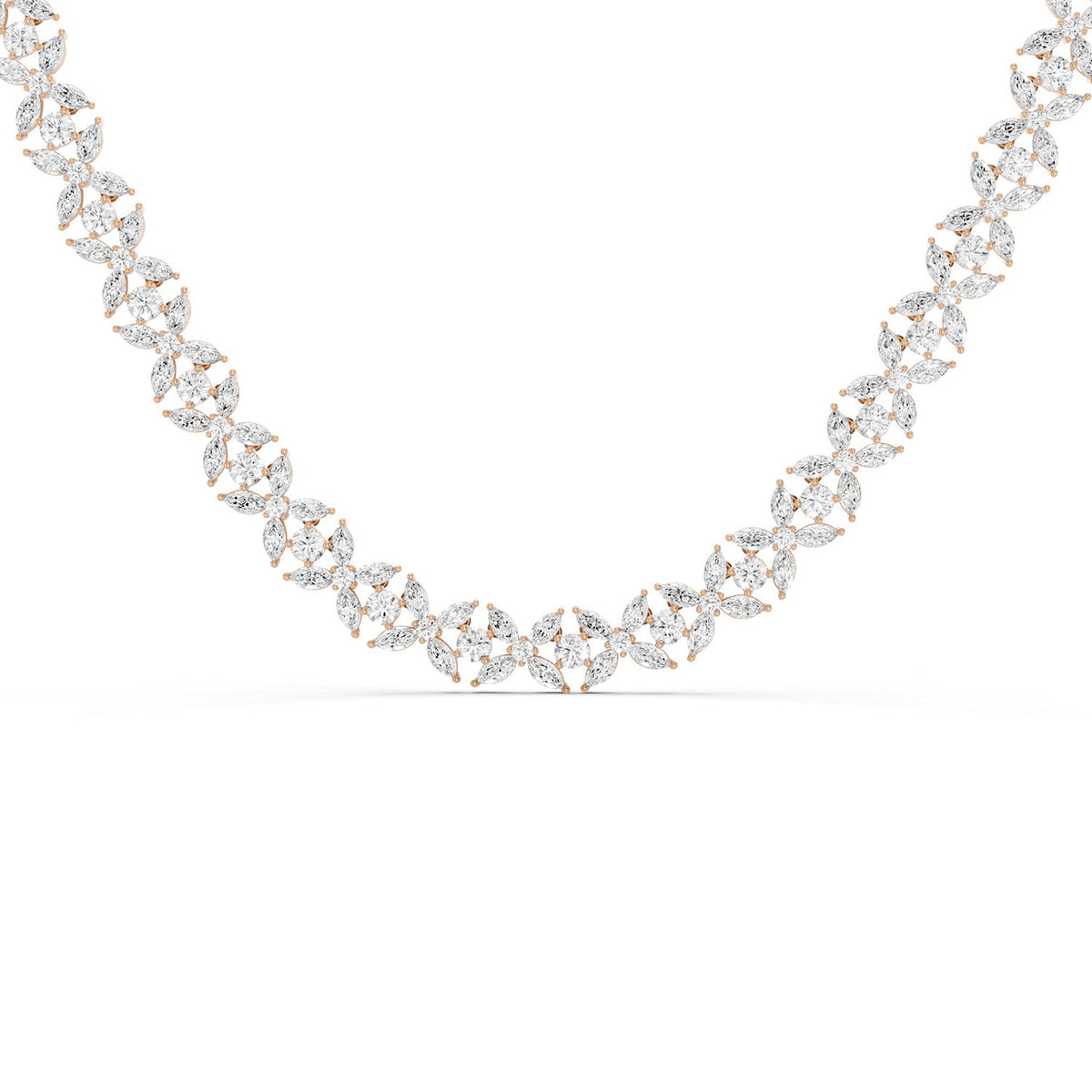Alyssa Marquise Radiant Tennis Necklace
