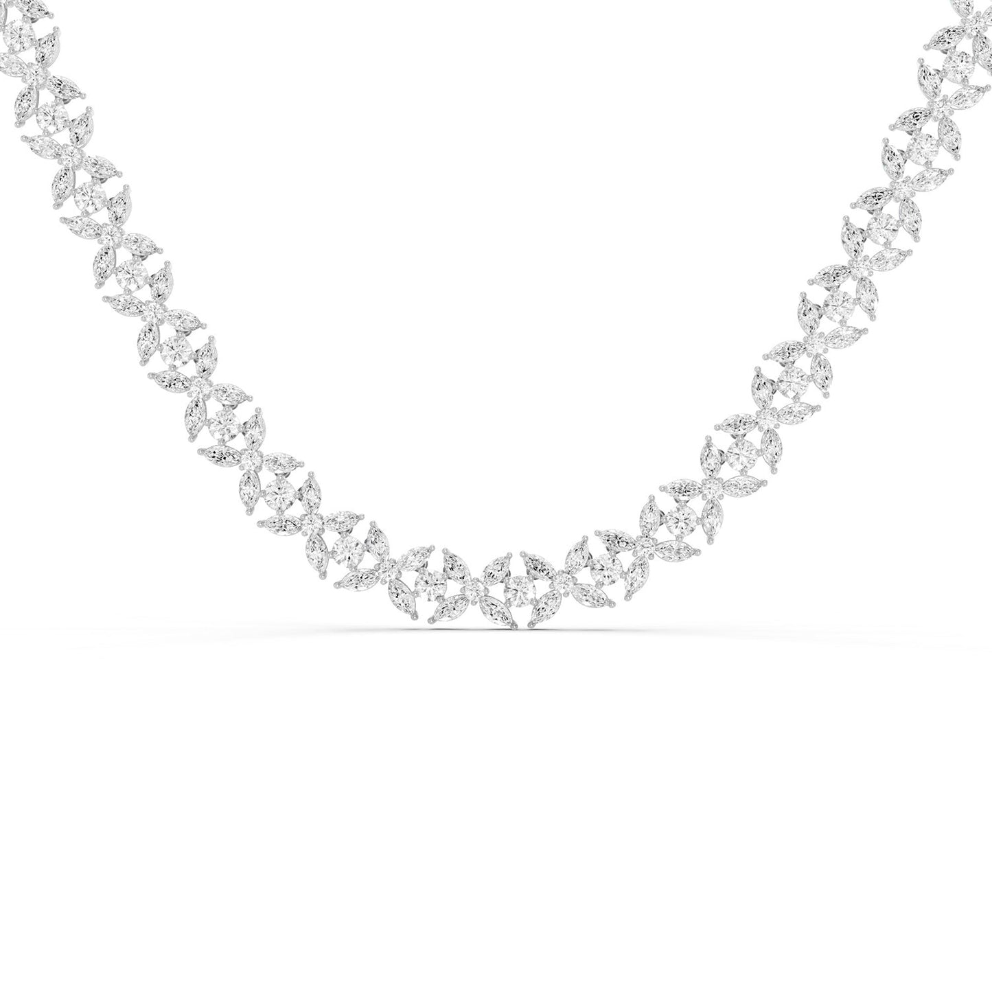 Alyssa Marquise Radiant Tennis Necklace