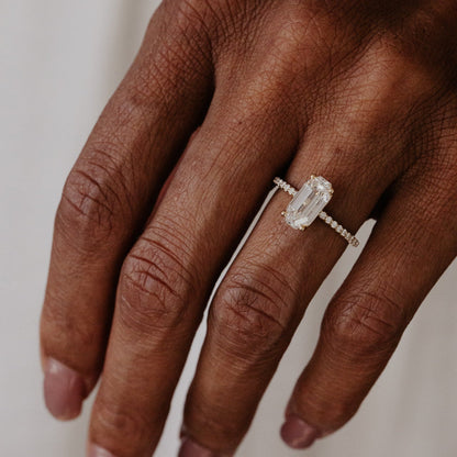 The Jenna Octagon Step Cut Lab Grown Diamond Ring