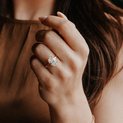 The Octavia Oval Solitaire Ring