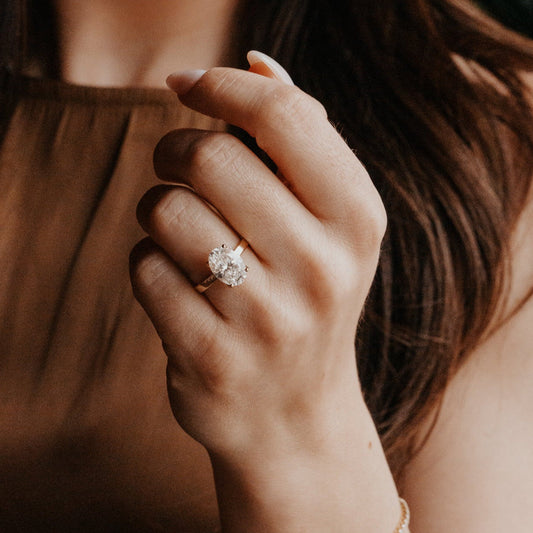 The Octavia Oval Solitaire Ring