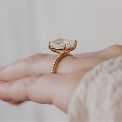 The Jenna Elongated Cushion Lab Grown Diamond Ring