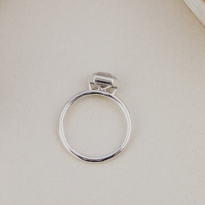 The Bennett Hexagon Rustic Bezel Solitaire