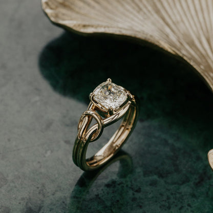 The Bella Modified Old Mine Cut Diamond Ring
