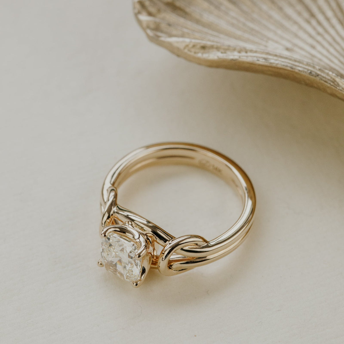 The Bella Modified Old Mine Cut Diamond Ring