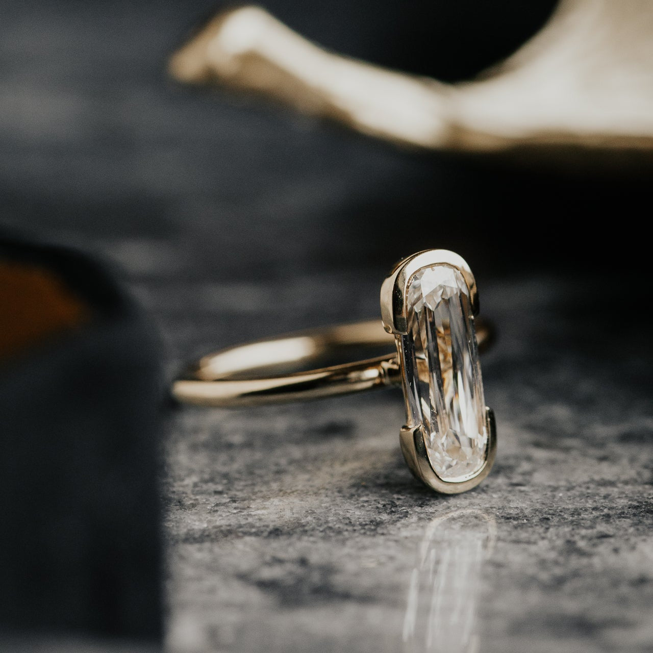 The Zadie Elongated Cushion Lab Grown Diamond Ring