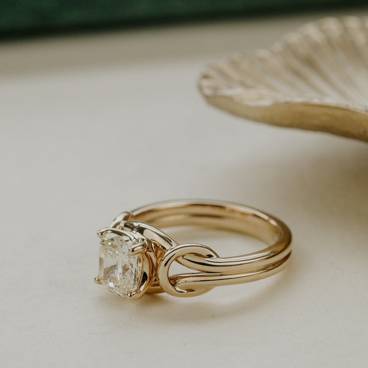 The Bella Modified Old Mine Cut Diamond Ring