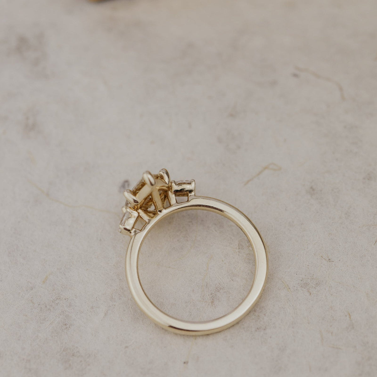 The Ruth Champagne Pear Diamond Ring