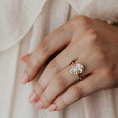 The Audrey Pear Ring