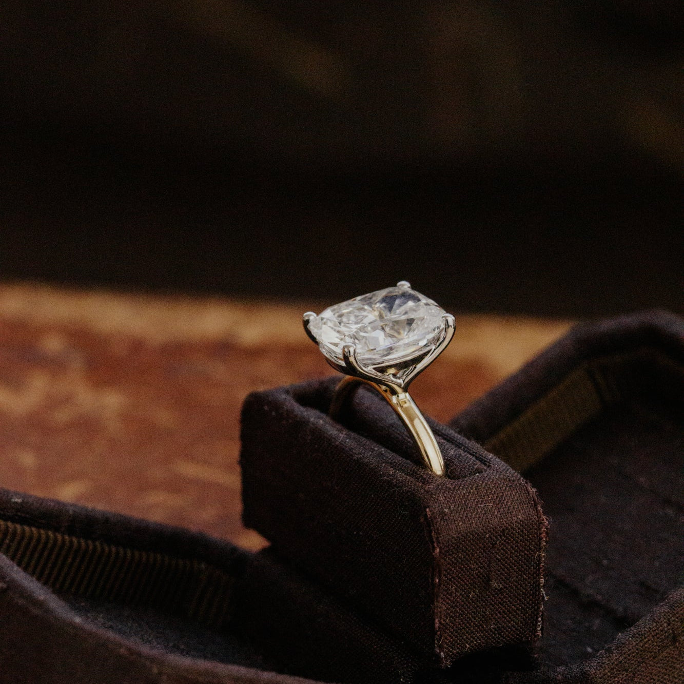 The Maeve Elongated Cushion Lab Grown Diamond Ring