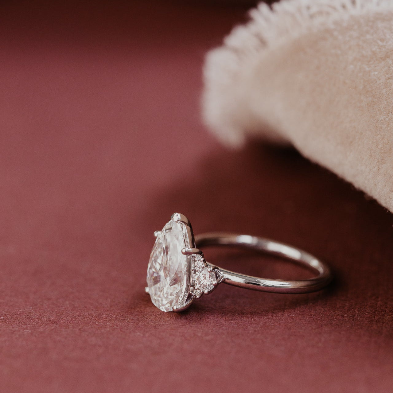 The Vivien Pear Lab Grown Diamond Ring